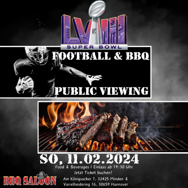 Football&BBQ - So.11.02.24 – Hannover 1 Ticket 19.30 Uhr