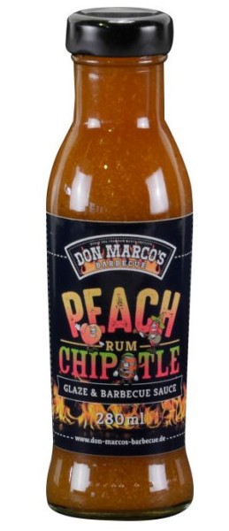 Peach Rum Chipotle Glaze & Barbecue Sauce 275ml