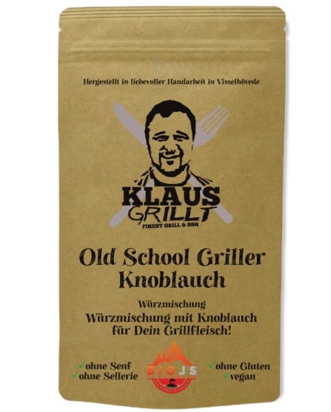 KLAUS GRILLT Old School Griller Knoblauch 200g