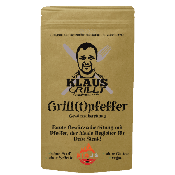 KLAUS GRILLT Grill(t)pfeffer 150g Beutel