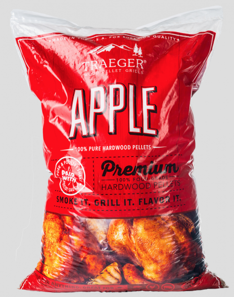 Traeger Hartholz Pellets Apfel, 9 kg Beutel