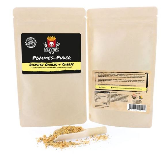 Rock'n'Rub Pommes Puder Roasted Garlic&Cheese 100g