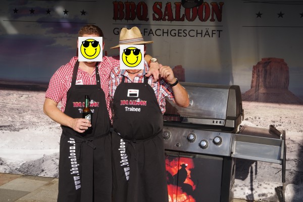 BBQ Saloon Grillschürze schwarz