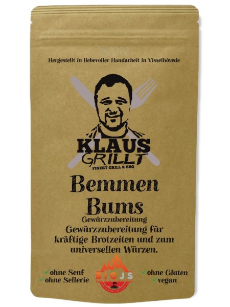 KLAUS GRILLT Bemmen Bums 150g Beutel MHD 30.11.23
