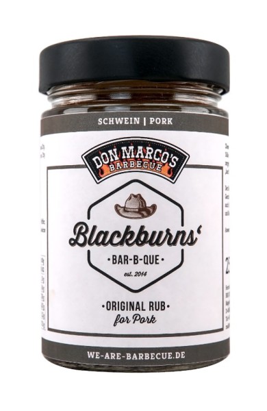 Blackburns - Original Rub for Pork 250gr Glas