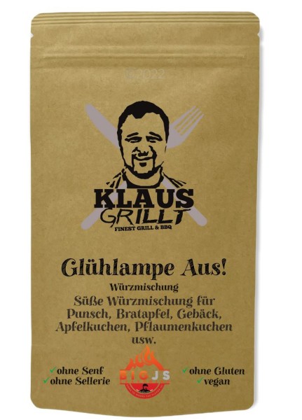 KLAUS GRILLT Glühlampen AUS 250g Beutel