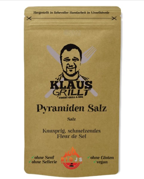 KLAUS GRILLT Pyramiden Salz 200g Beutel